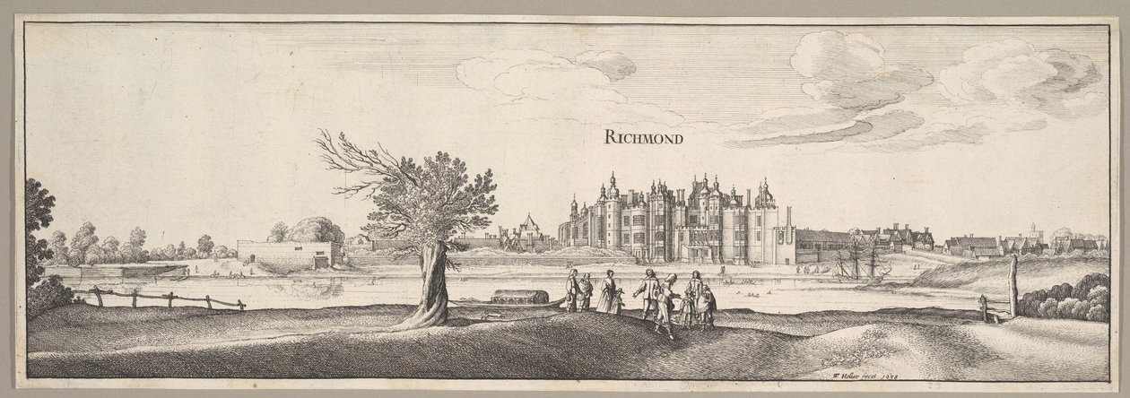 Richmond Palace, 1638. av Wenceslaus Hollar