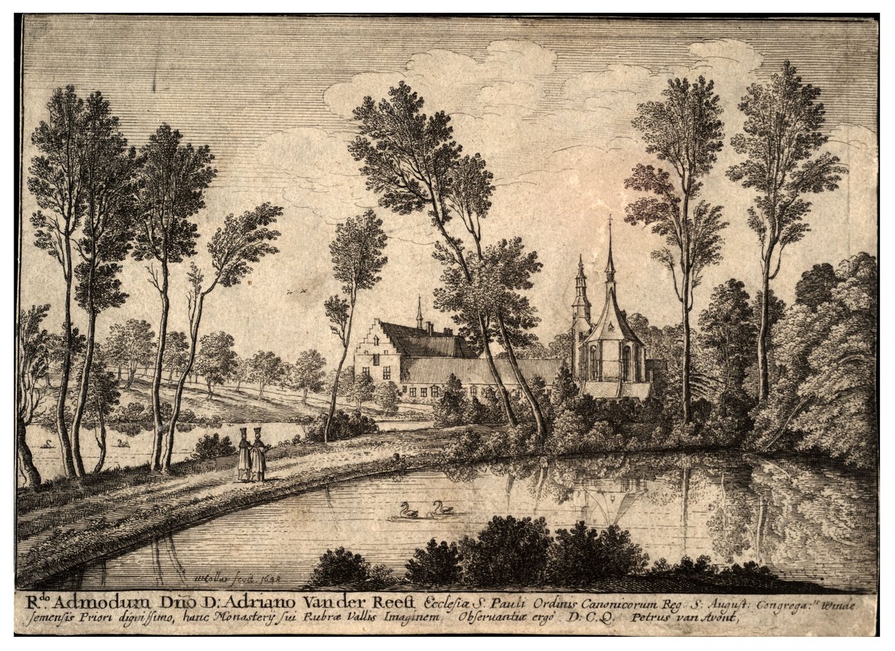 Rothendael kloster. Tillstånd 1 av Wenceslaus Hollar