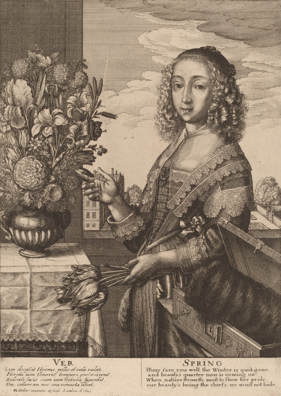 Våren, 1641. av Wenceslaus Hollar