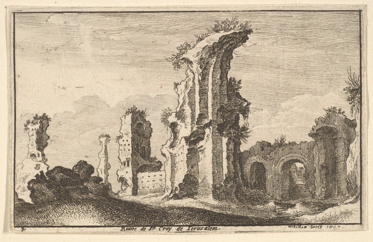St. Croix de Jerusalem, 1650. av Wenceslaus Hollar