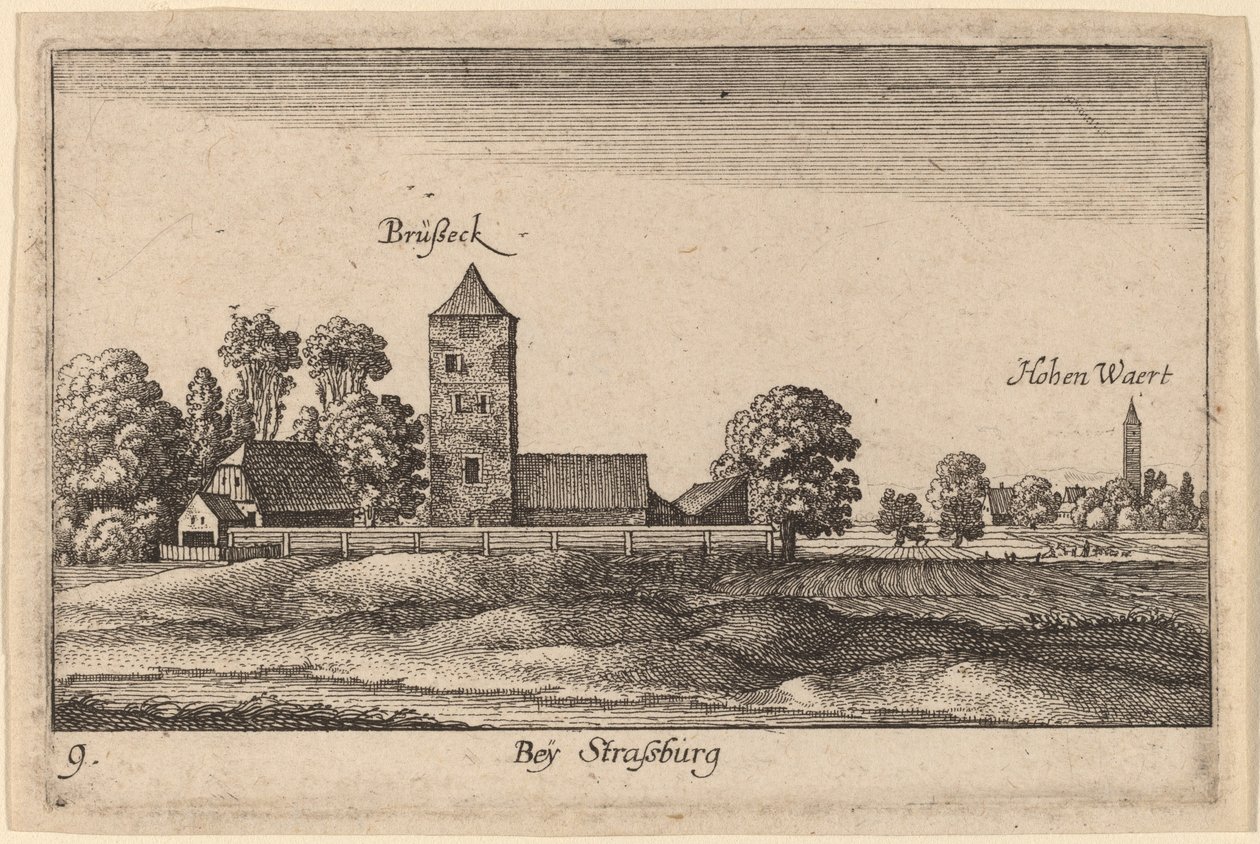 Strasbourg av Wenceslaus Hollar