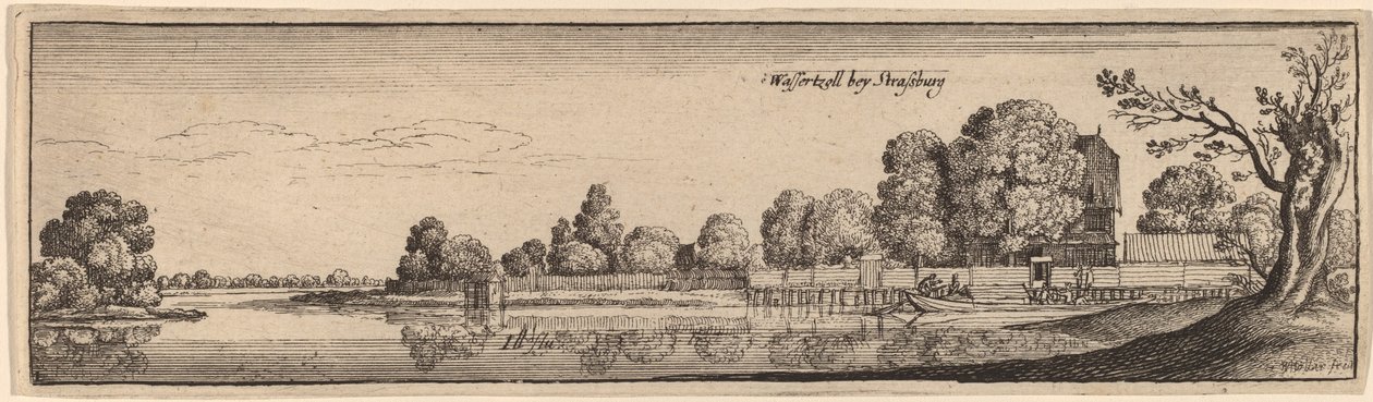 Strasbourg: Ett vägtullshus av Wenceslaus Hollar