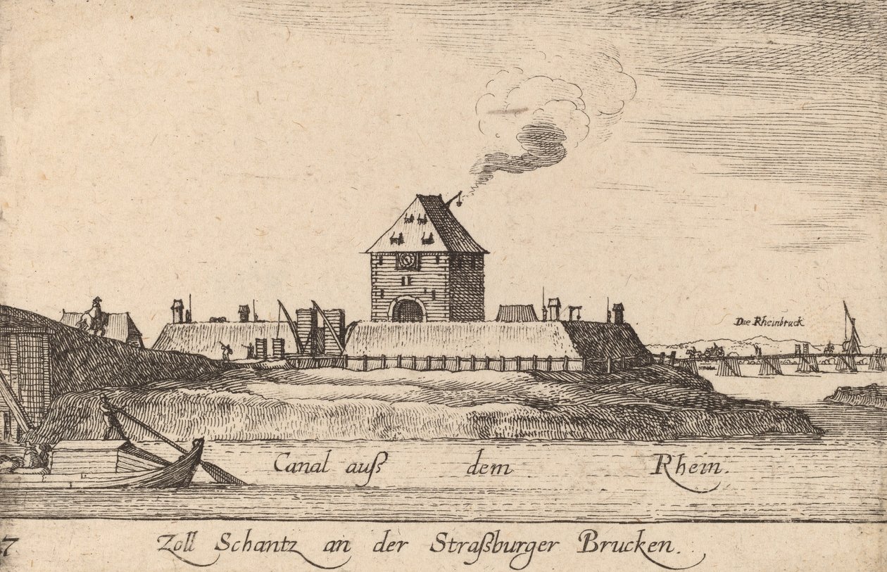 Strasbourg: Tullhuset, 1635. av Wenceslaus Hollar