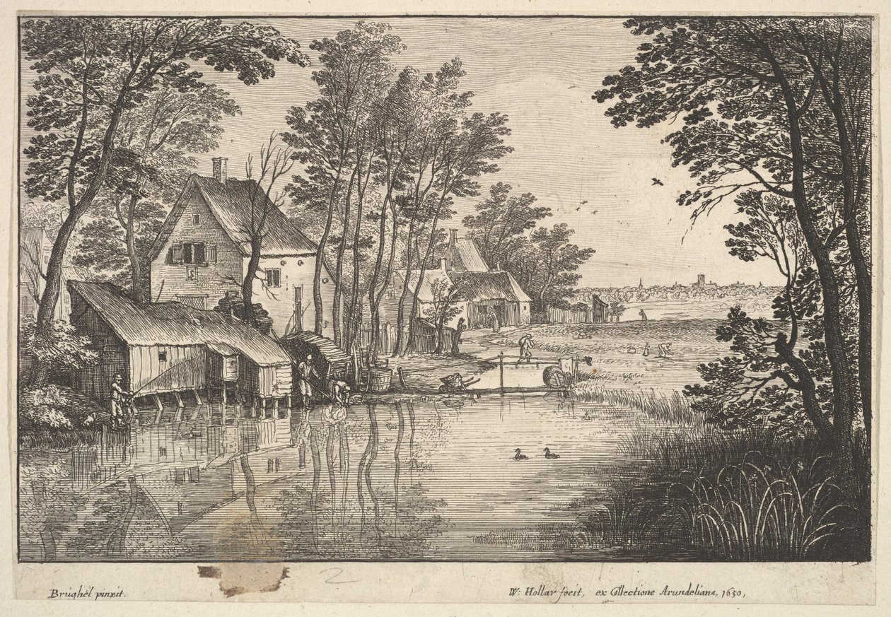 Sportfiskaren, 1650. av Wenceslaus Hollar