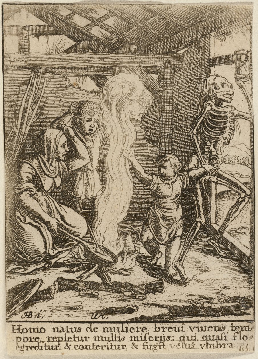 Barnet och döden av Wenceslaus Hollar