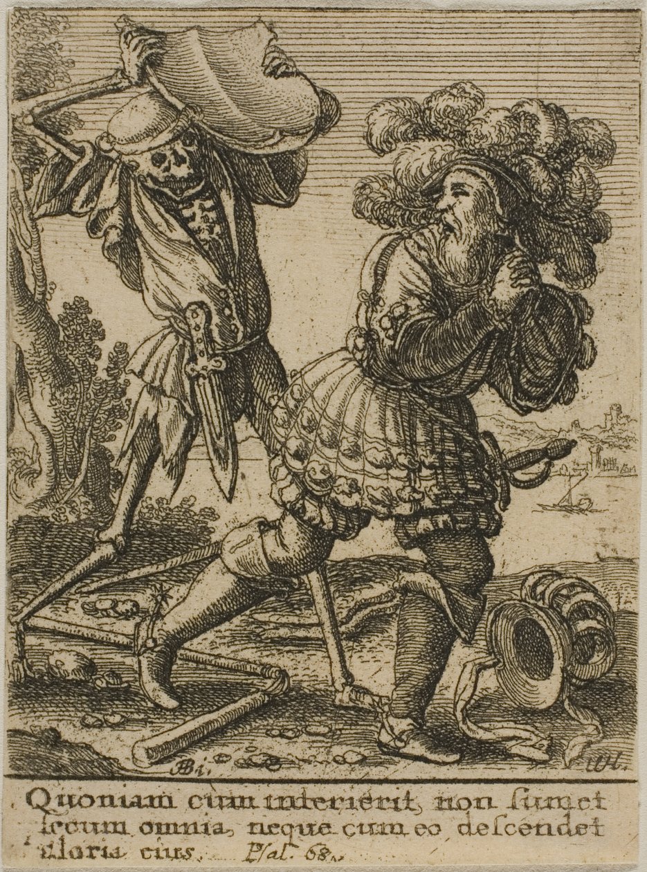 Greven och döden av Wenceslaus Hollar