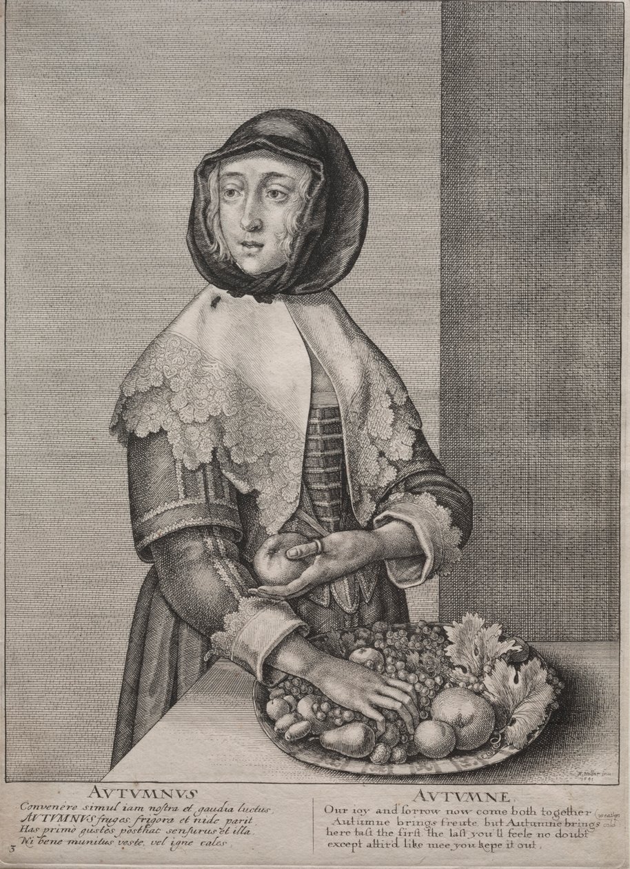 De fyra årstiderna: Hösten, 1641. av Wenceslaus Hollar