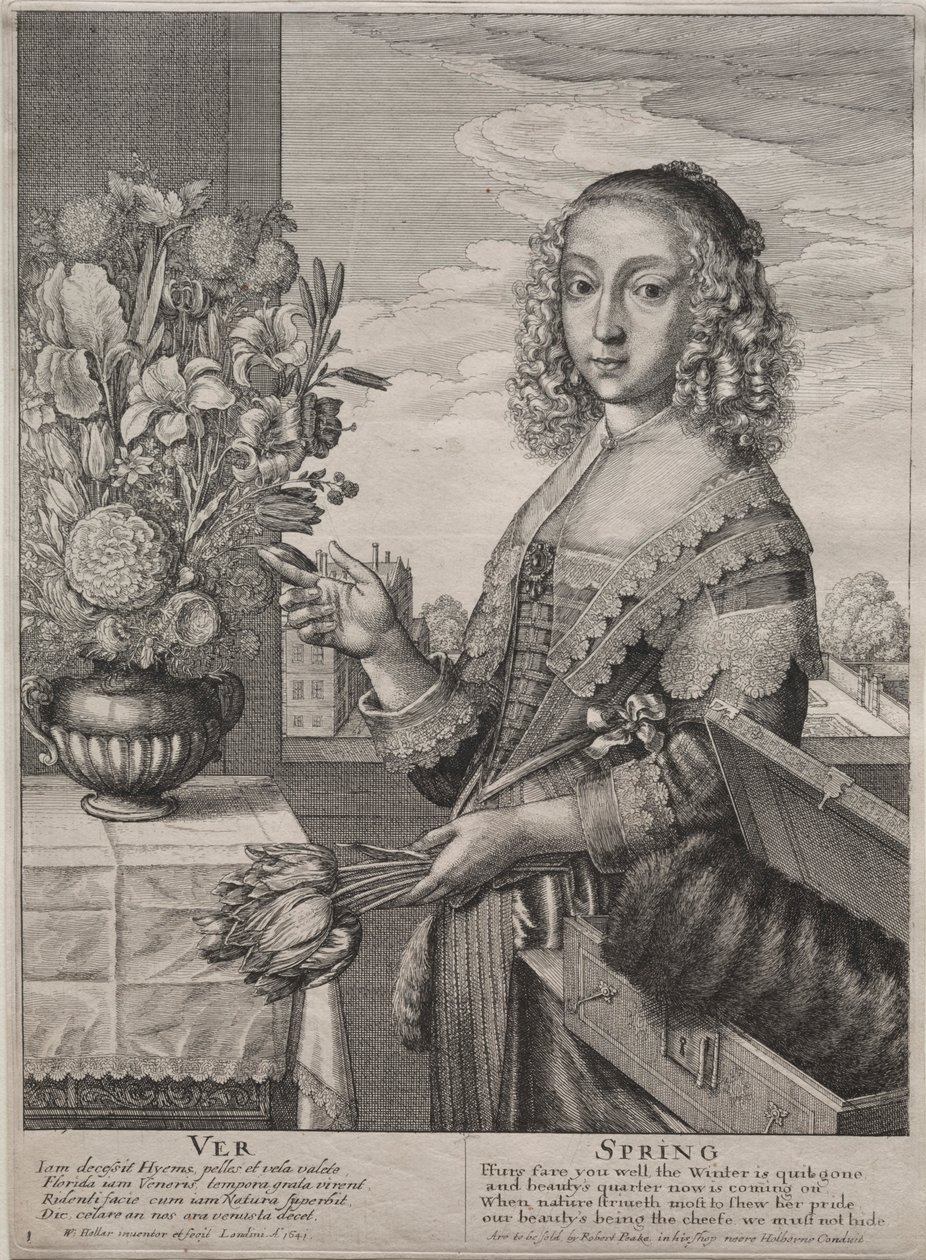 De fyra årstiderna: Våren, 1641. av Wenceslaus Hollar