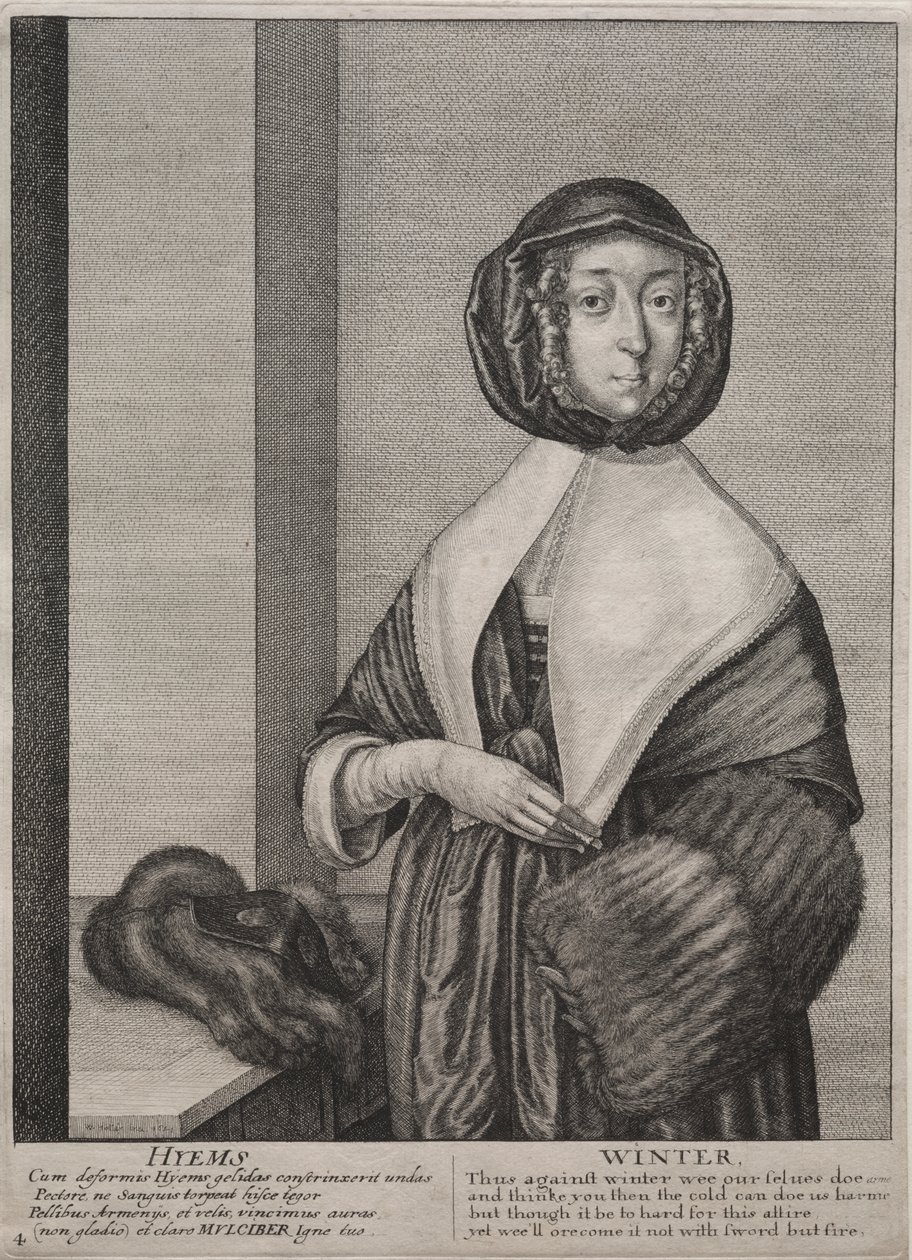 De fyra årstiderna: vinter av Wenceslaus Hollar