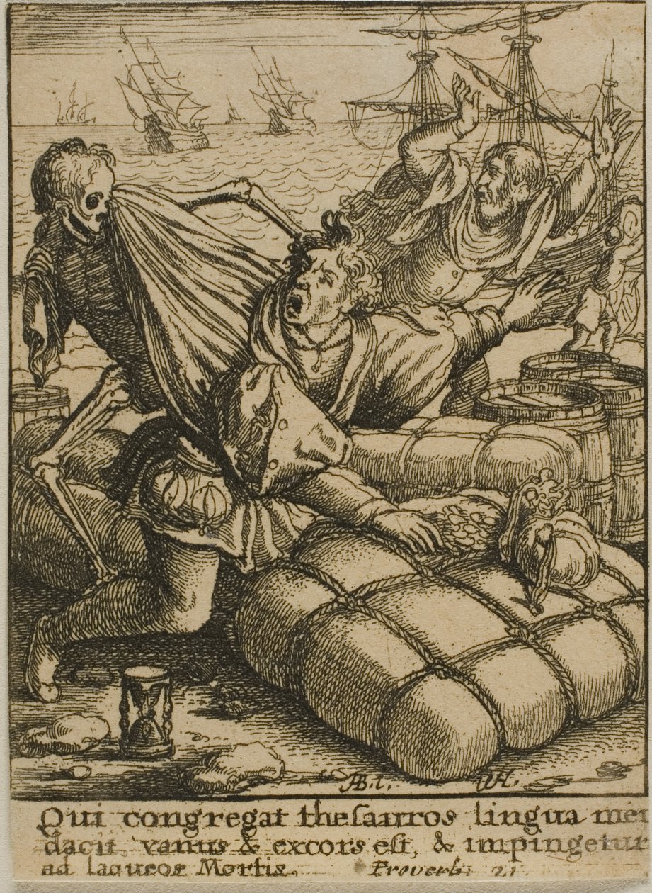 Köpmannen och döden av Wenceslaus Hollar