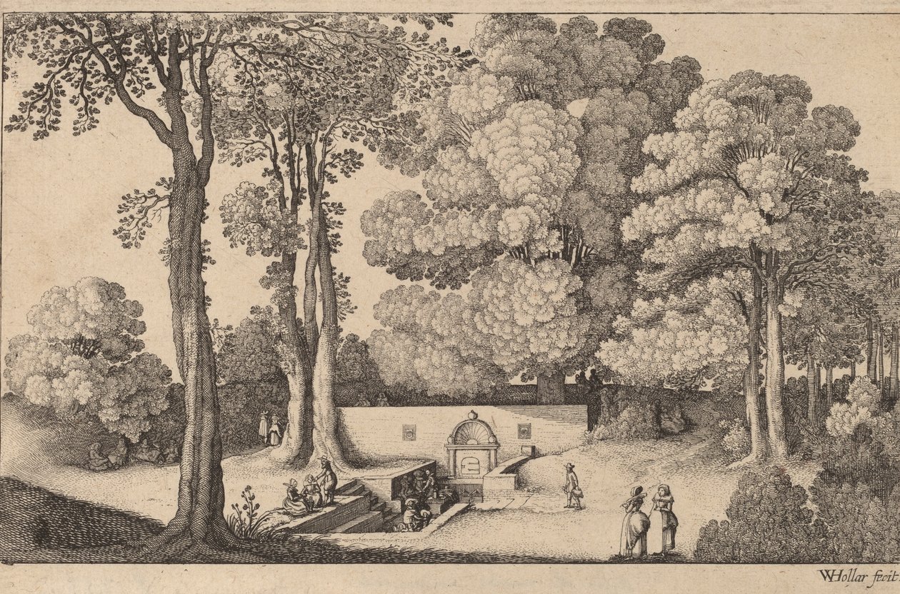 Mineralkällan. av Wenceslaus Hollar