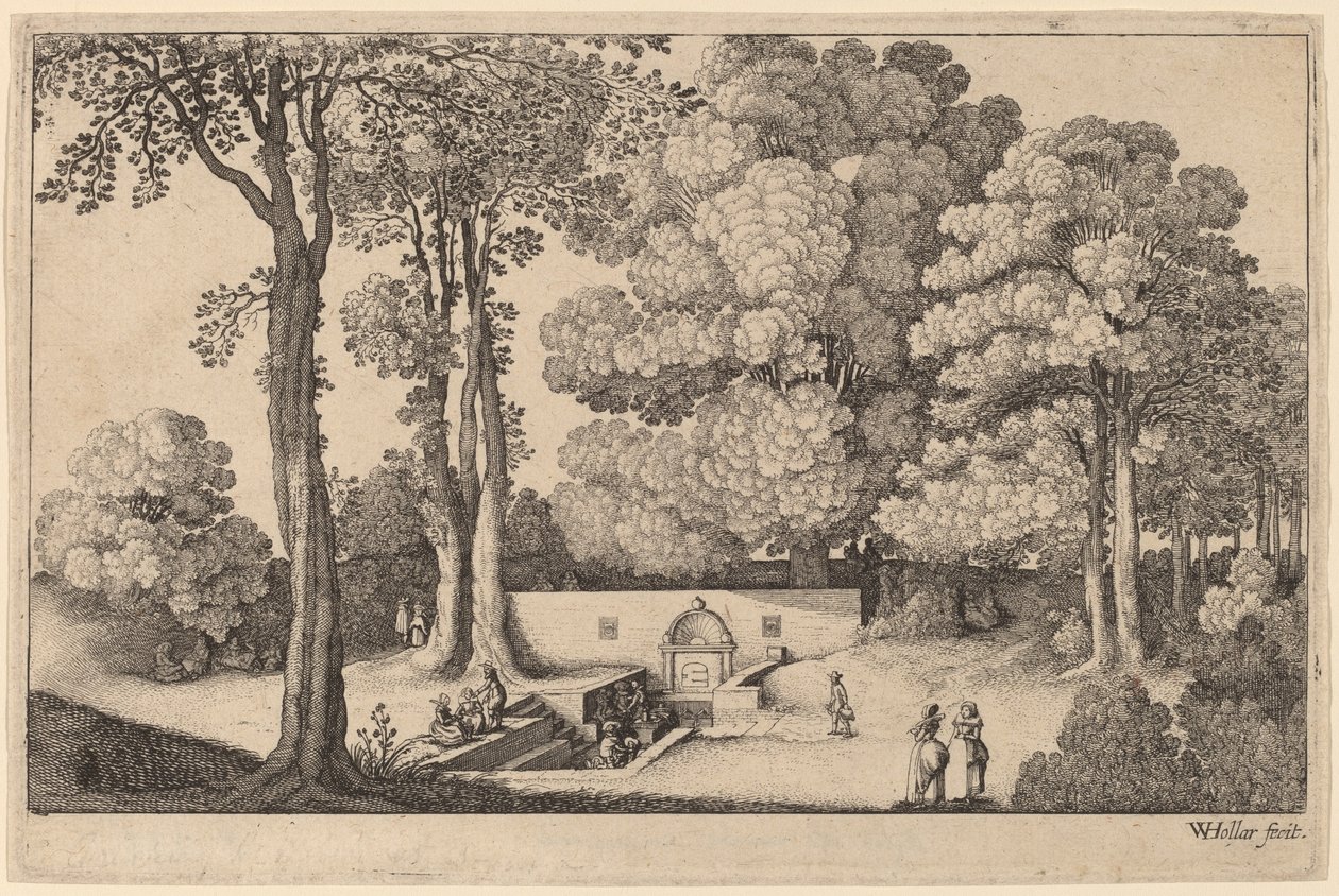 Mineralkällan av Wenceslaus Hollar