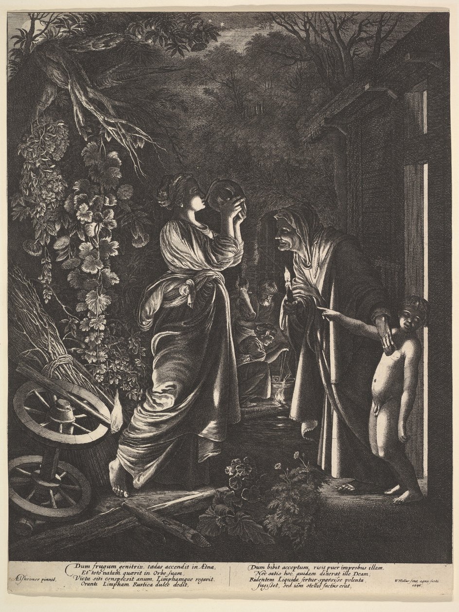 Hånandet av Ceres, 1646. av Wenceslaus Hollar