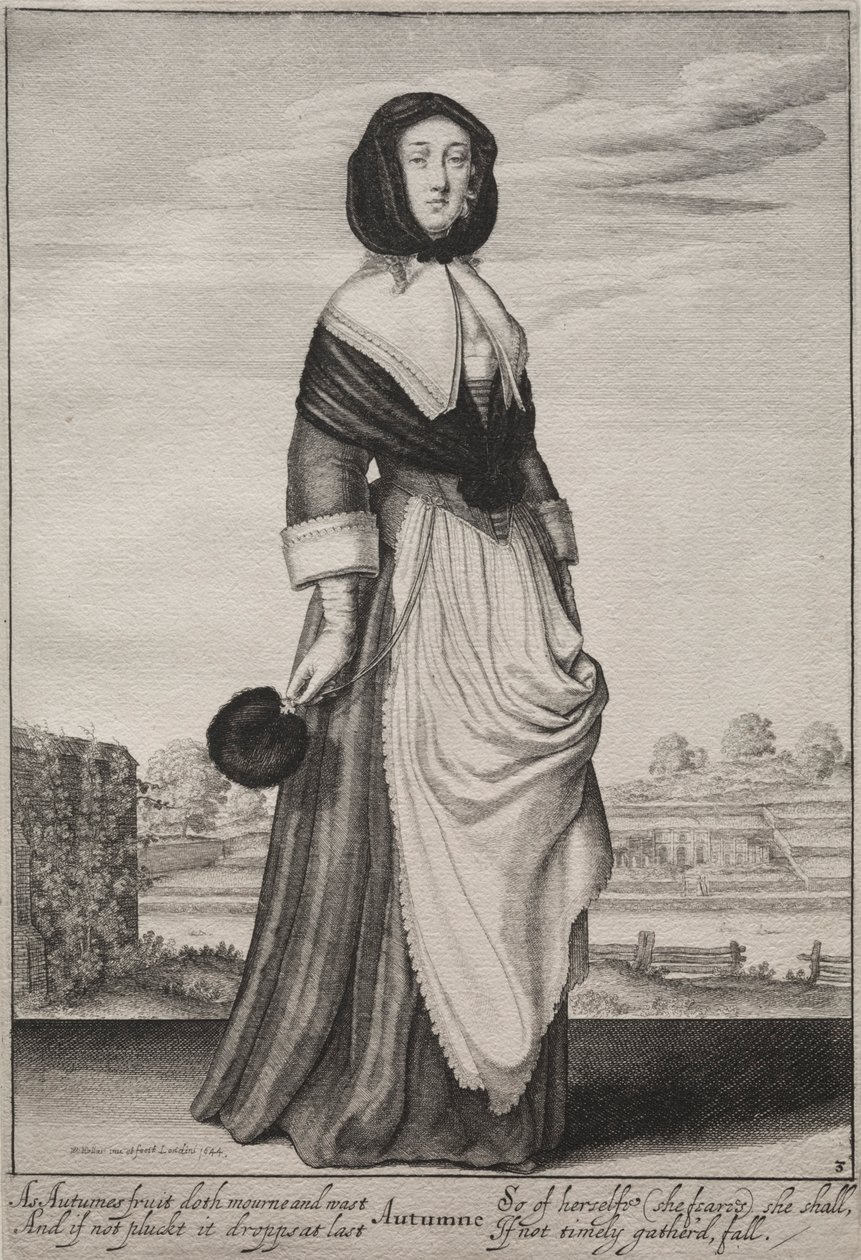 Årstiderna: Hösten, 1643-1644. av Wenceslaus Hollar
