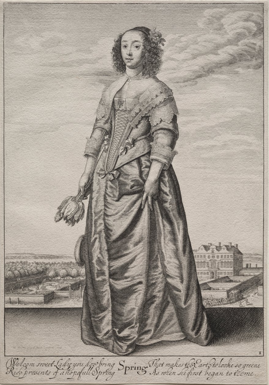 Årstiderna: Våren, 1643-1644. av Wenceslaus Hollar