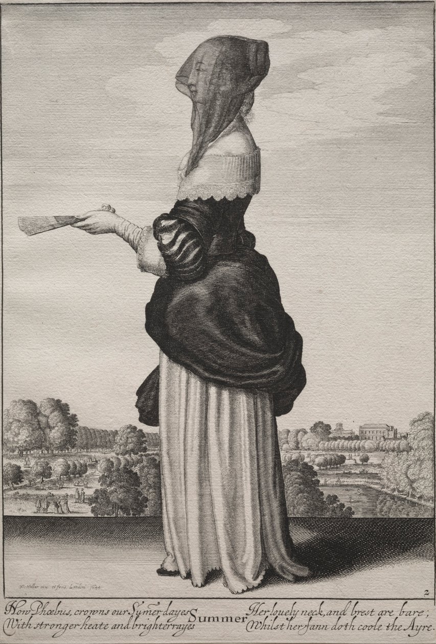 Årstiderna: Sommaren, 1643-1644. av Wenceslaus Hollar