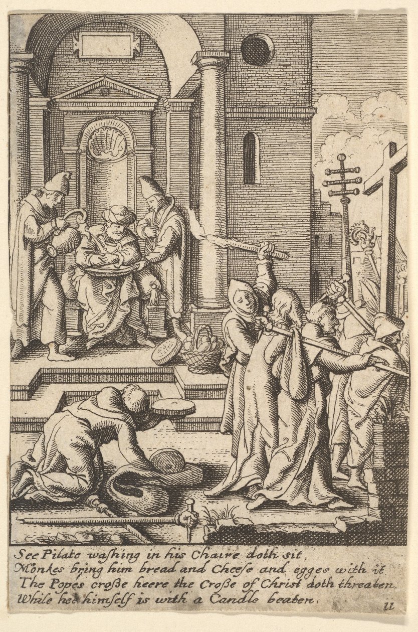 Handtvättningen, 1625-77 av Wenceslaus Hollar