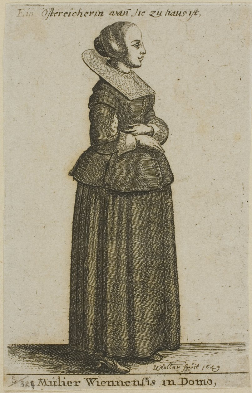 Wiensk kvinna av Wenceslaus Hollar