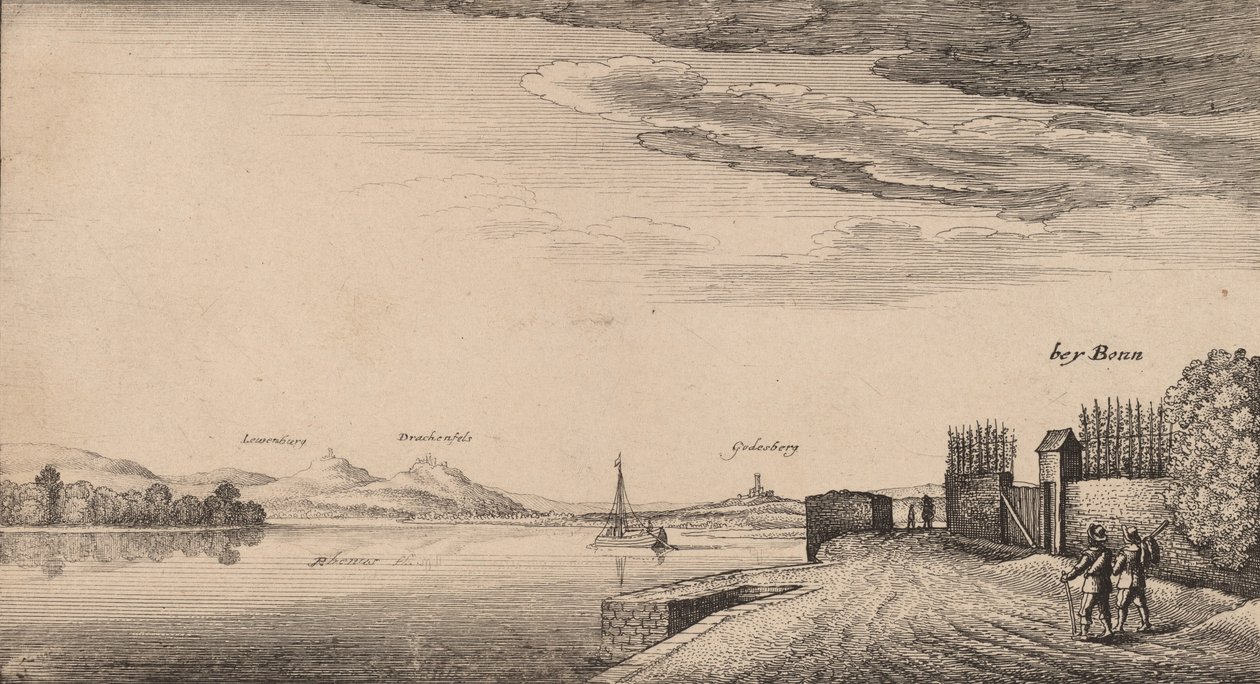 Utsikt över Lewenberg. av Wenceslaus Hollar