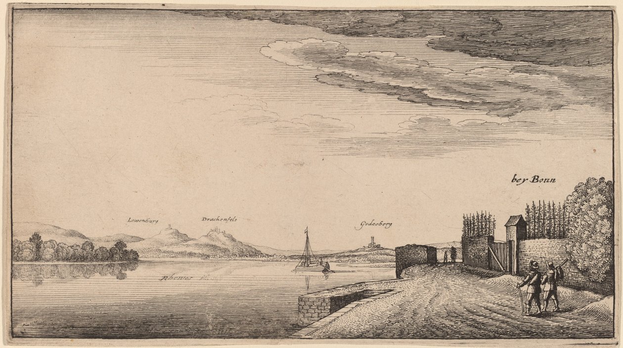 Utsikt över Lewenberg av Wenceslaus Hollar