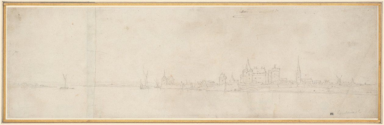 Utsikt över Orsoy av Wenceslaus Hollar