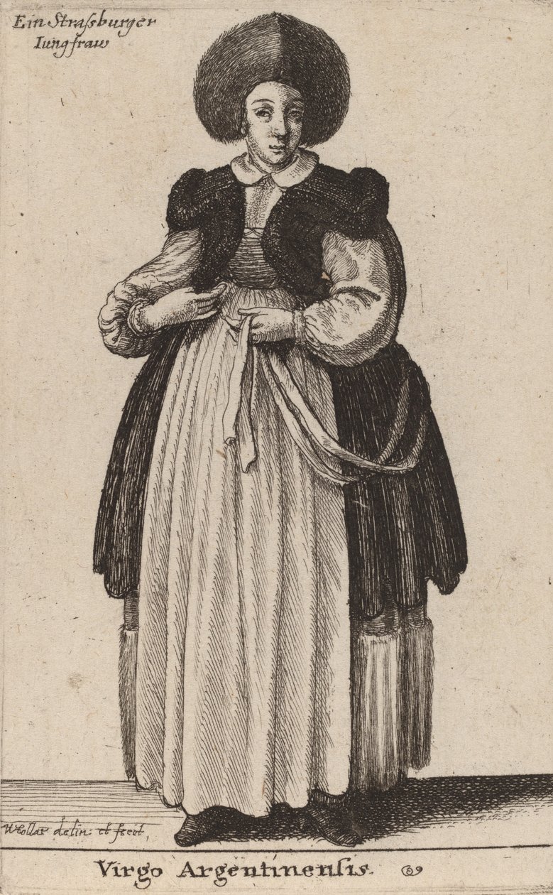 Argentinsk jungfru. av Wenceslaus Hollar