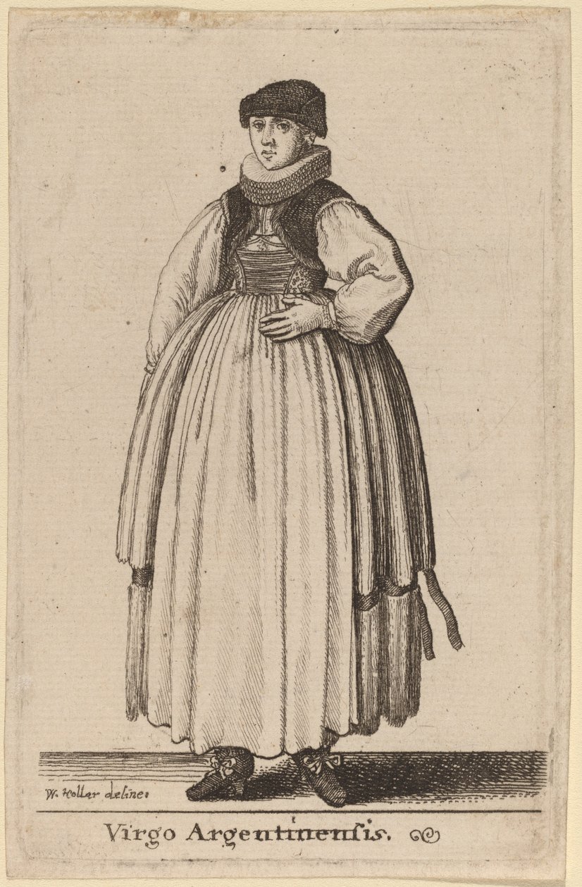 Argentinsk jungfru av Wenceslaus Hollar