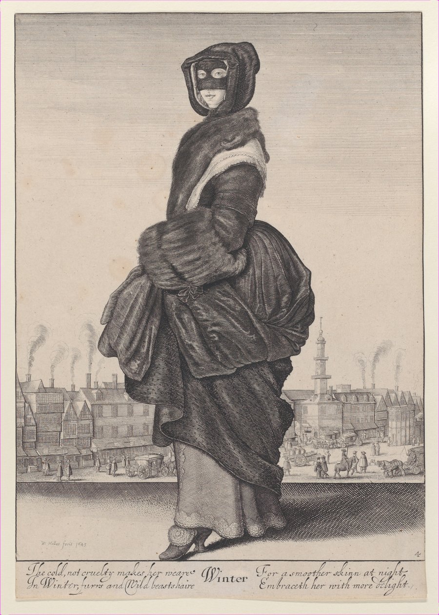Vinter, från Årstiderna, 1643-44., 1643-44. av Wenceslaus Hollar