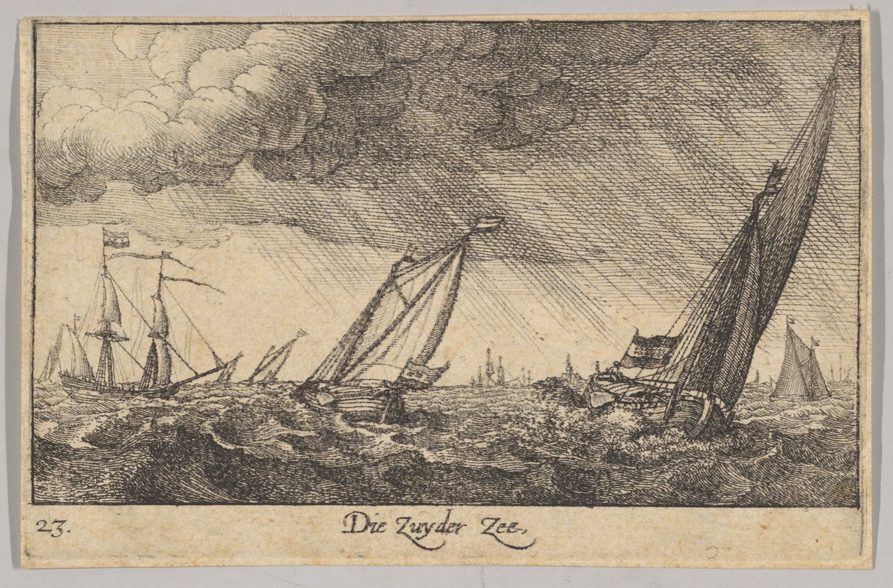 Zuyder Zee, 1635. av Wenceslaus Hollar