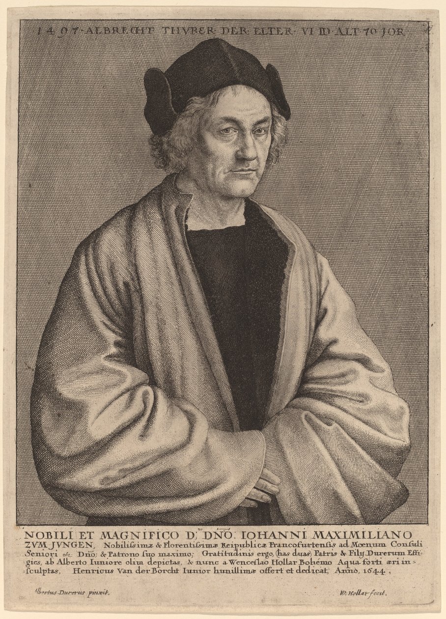 Albrecht Durers far av Wenceslaus Hollar after Albrecht Dürer
