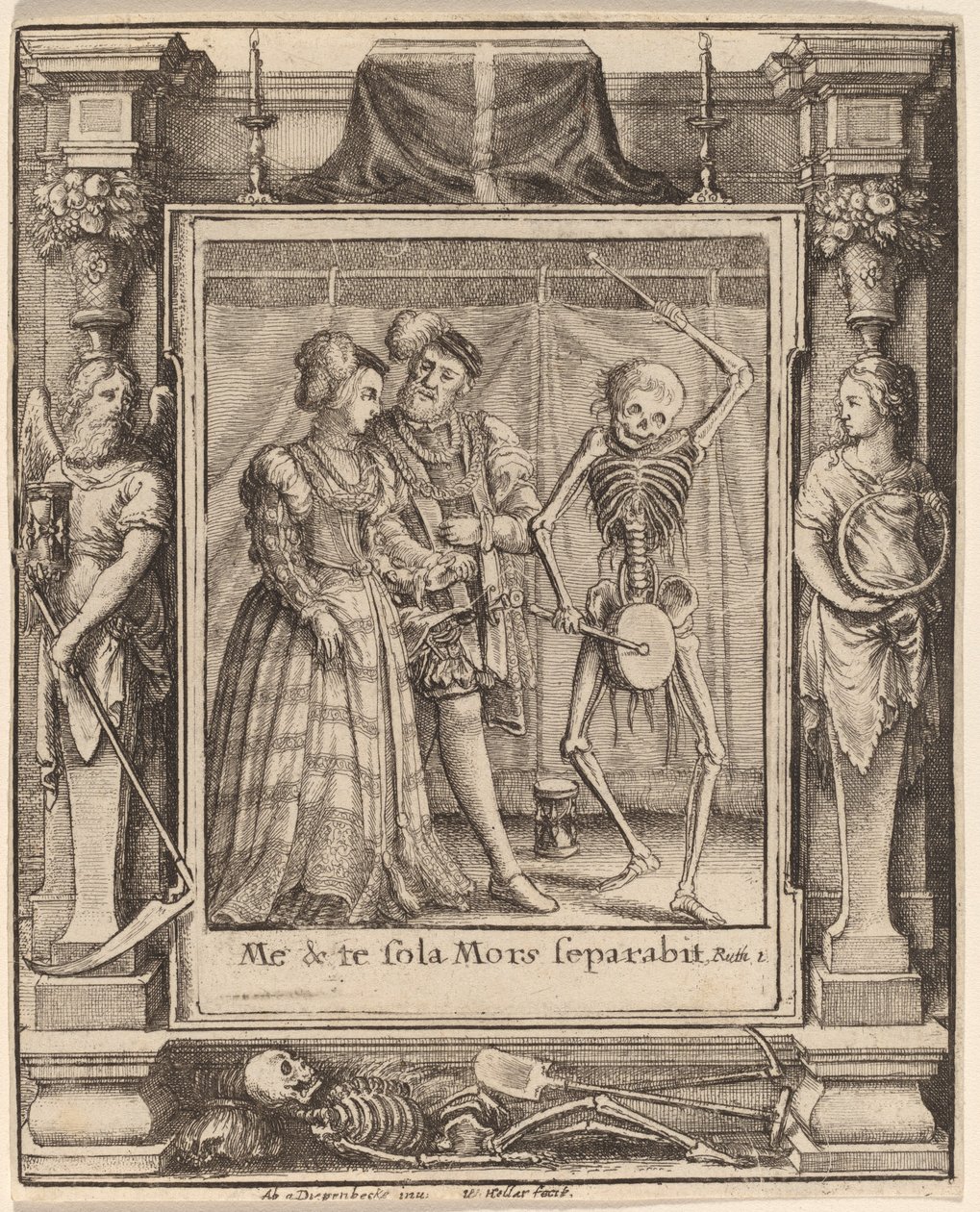 Brudpar av Wenceslaus Hollar after Hans Holbein the Younger after Abraham van Diepenbeeck