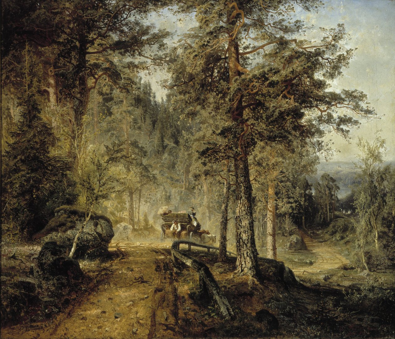 Road in Tavastland (En varm sommardag) av Werner Holmberg