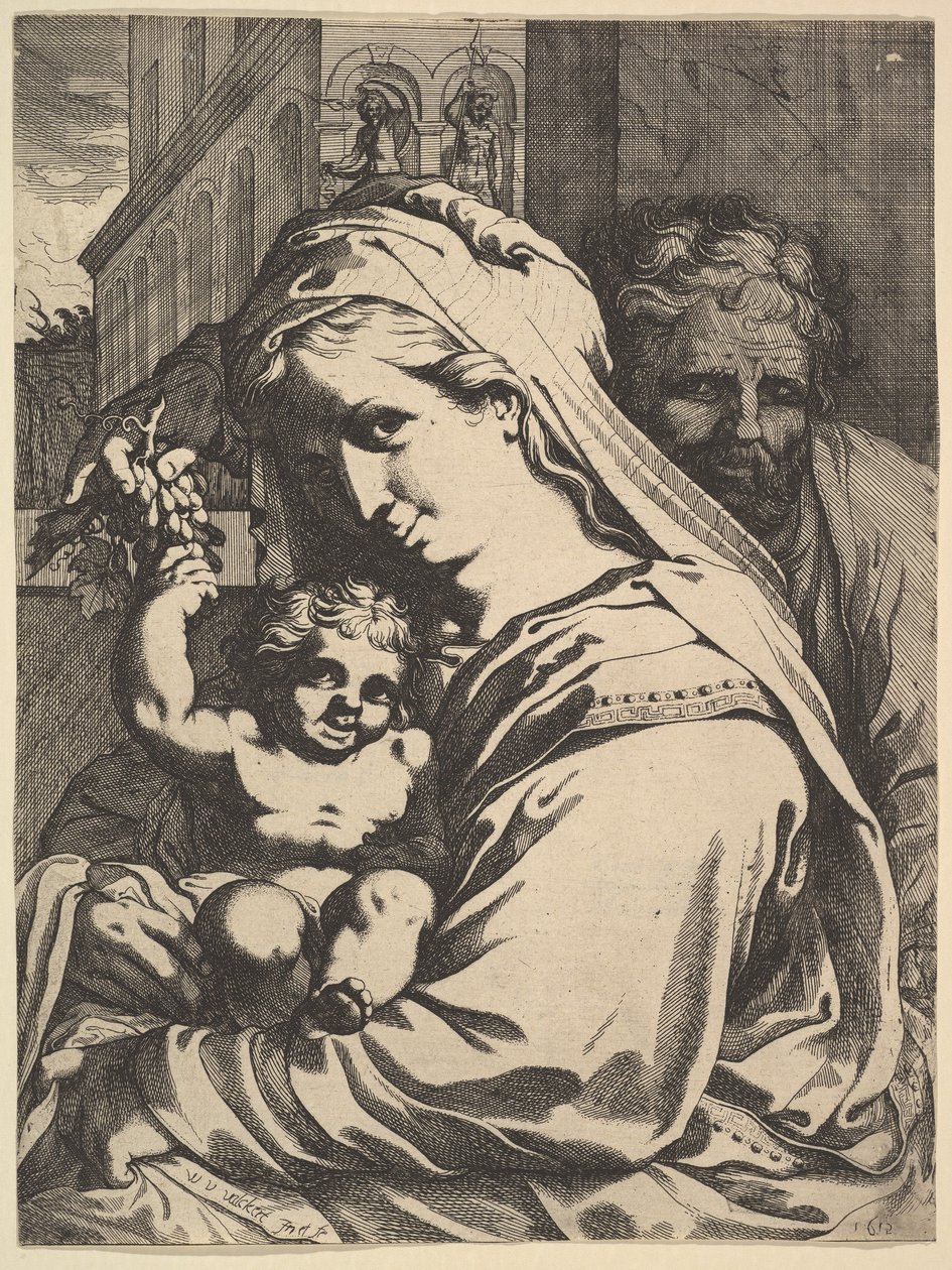 Heliga familjen, 1612. av Werner Jacobsz. van den Valckert