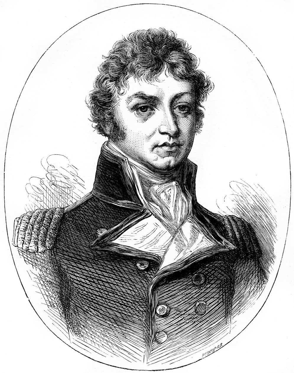 Sir Philip Broke, brittisk sjöofficer, 1815 c1880. av Whymper