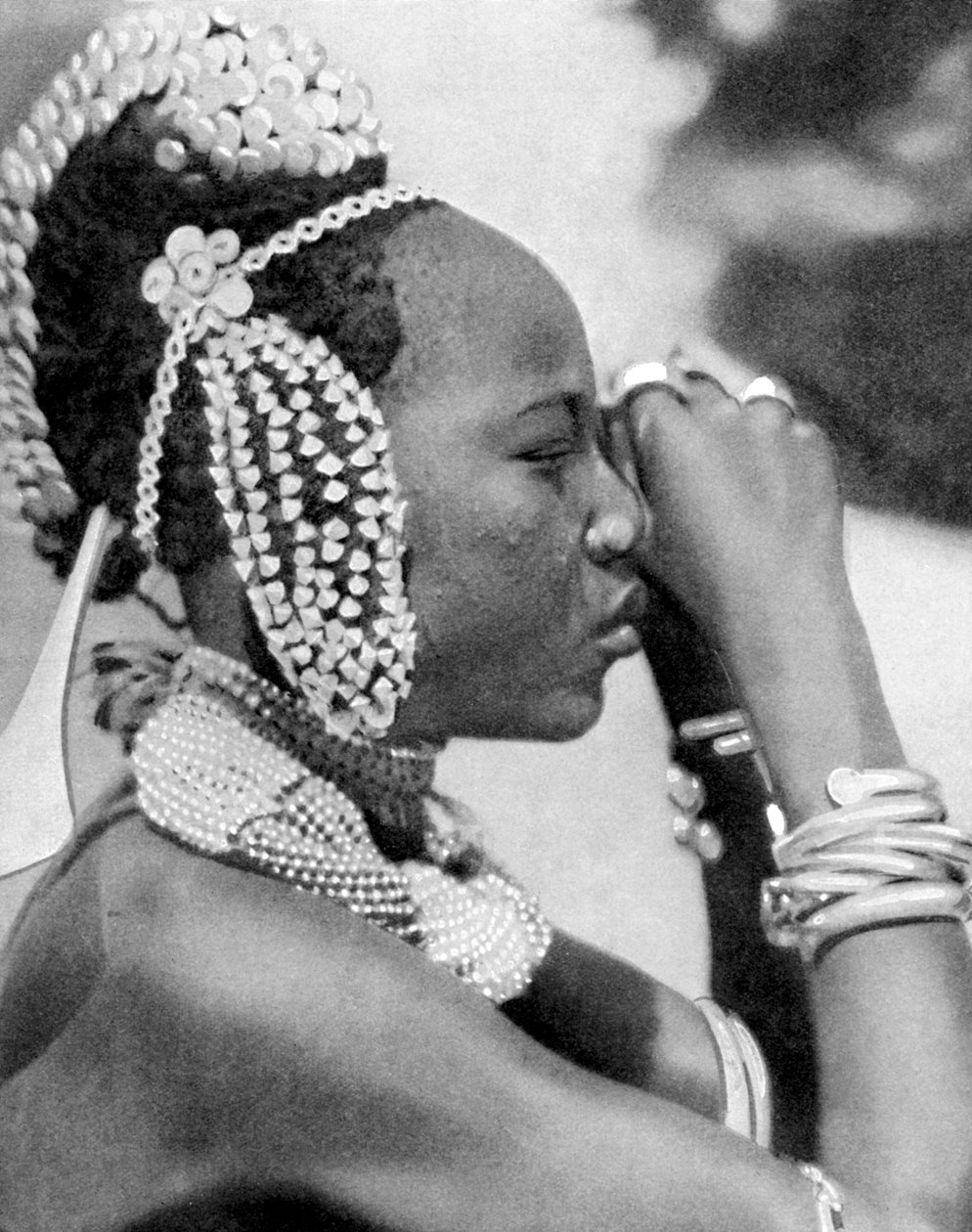 En nigeriansk flicka, 1936 av Wide World Photos