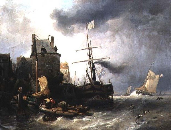 Stormen i Dunkirk av Wijnand Joseph Nuyen
