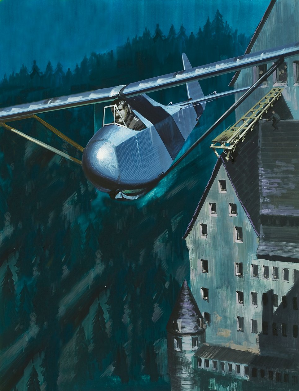 Glidflykt från slottet Colditz av Wilf (20th century) Hardy