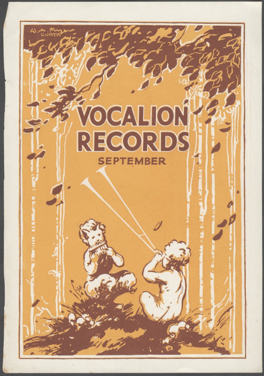 Vocalion Records Bulletin, 1920-talet av Wilfred Fryer, Curtis Advertising Agency