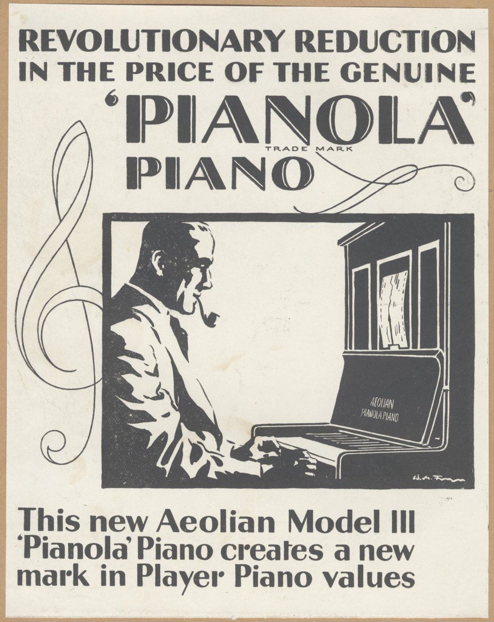 Aeolian Company Pianolas, 1920-talet av Wilfred Fryer