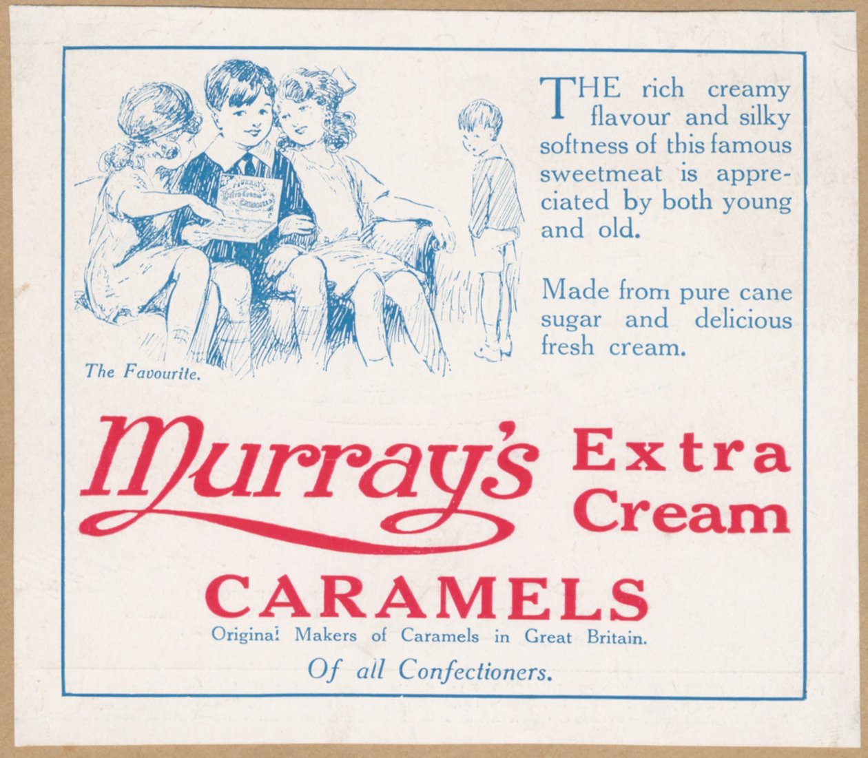 Murrays karameller, ca 1920 av Wilfred Fryer