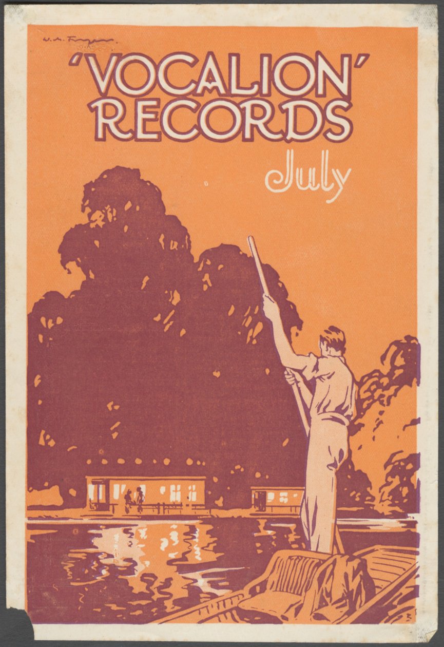 Vocalion Records Bulletin, 1920-talet av Wilfred Fryer