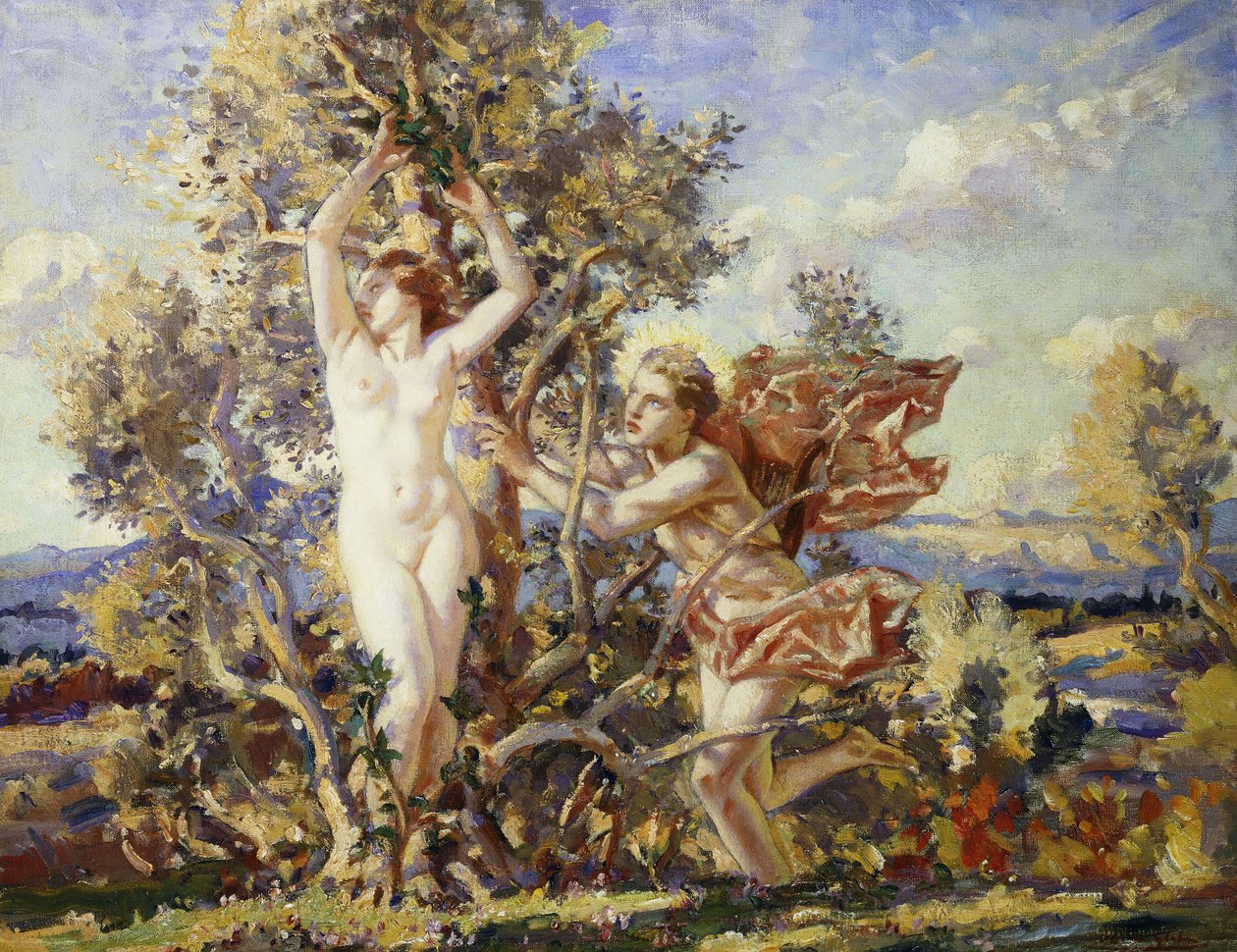 Apollo och Daphne av Wilfred Gabriel de Glehn