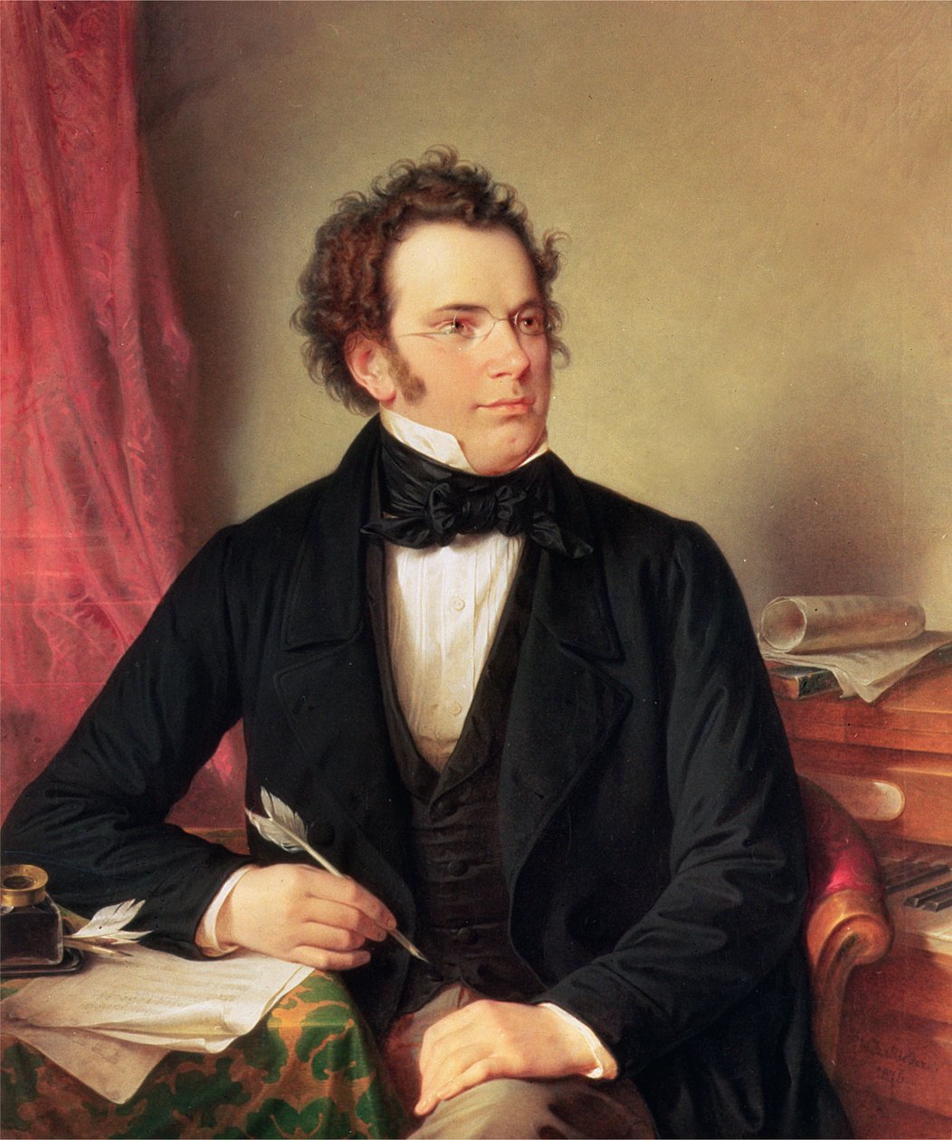 Franz Peter Schubert (1797-1828) av Wilhelm August Rieder