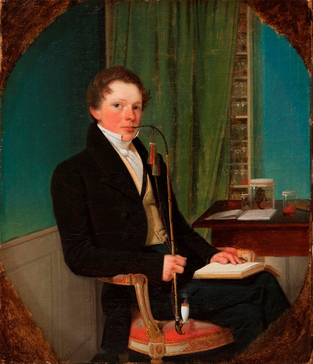 Porträtt av anatomisten Henrik Carl Bang Bendz. Konstnärernas bror. av Wilhelm Bendz