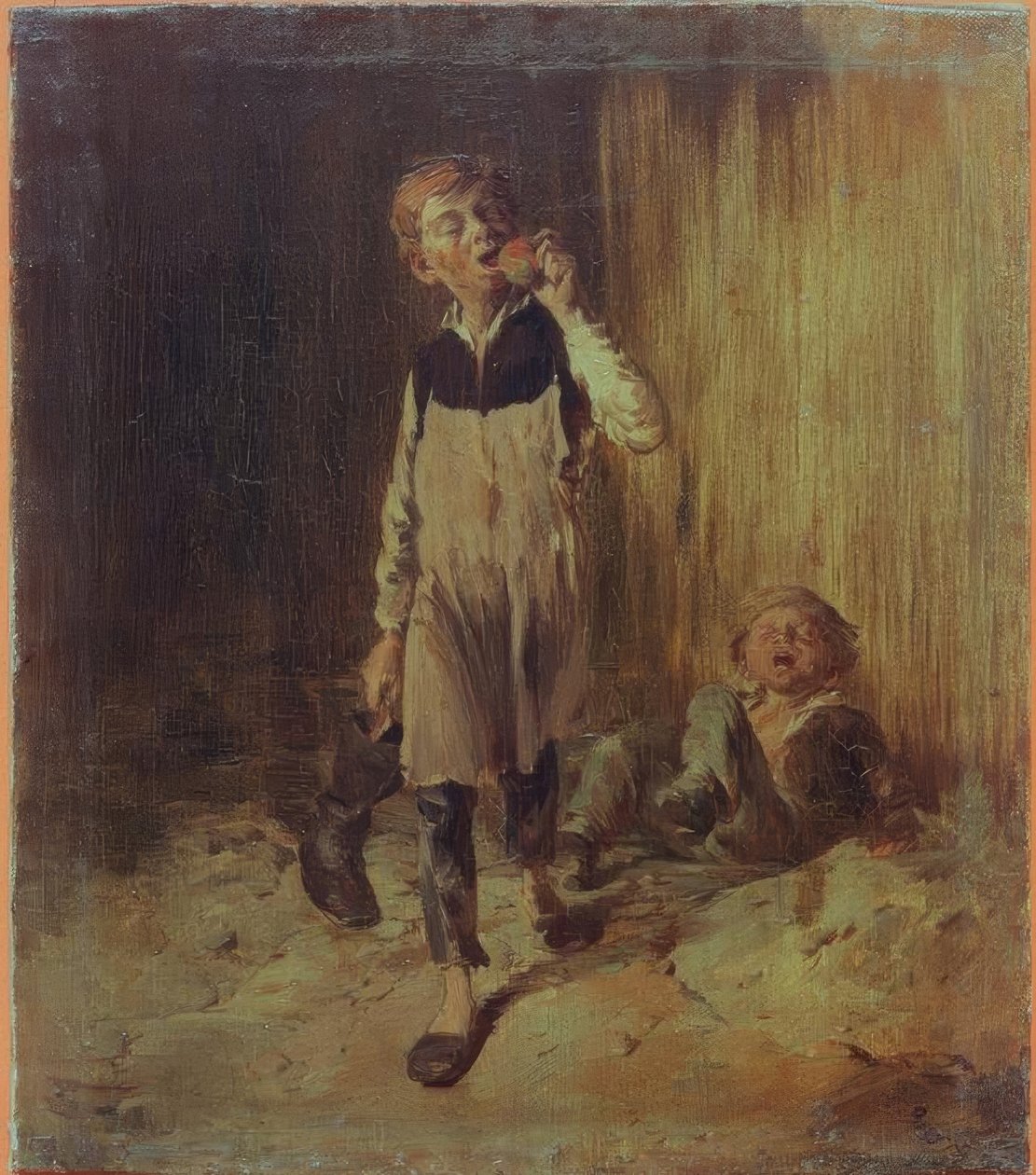 W.Busch, skomakarpojke efter bråk av Wilhelm Busch