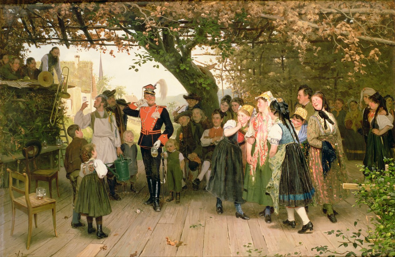 På semester, 1883 (olja) av Wilhelm Zimmer