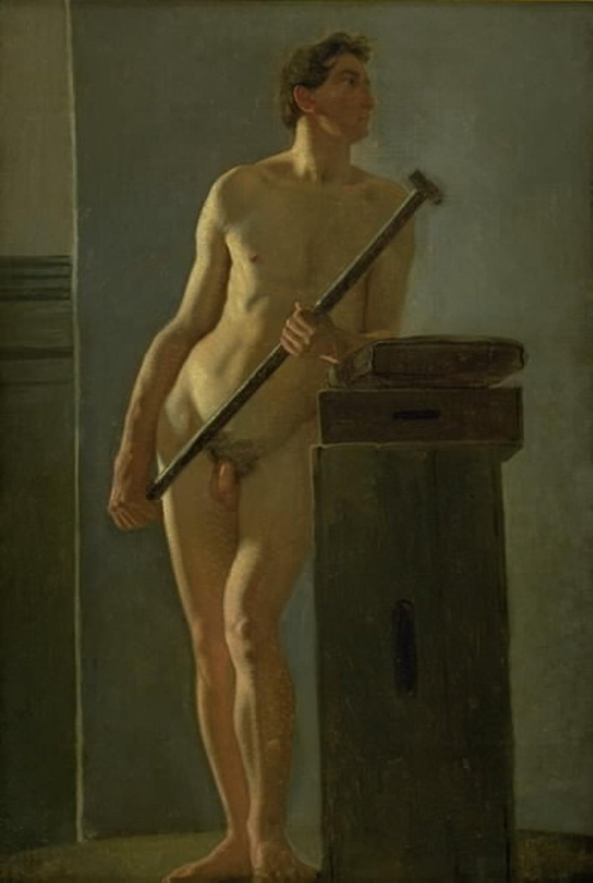 Manlig modell av Wilhelm Bendz