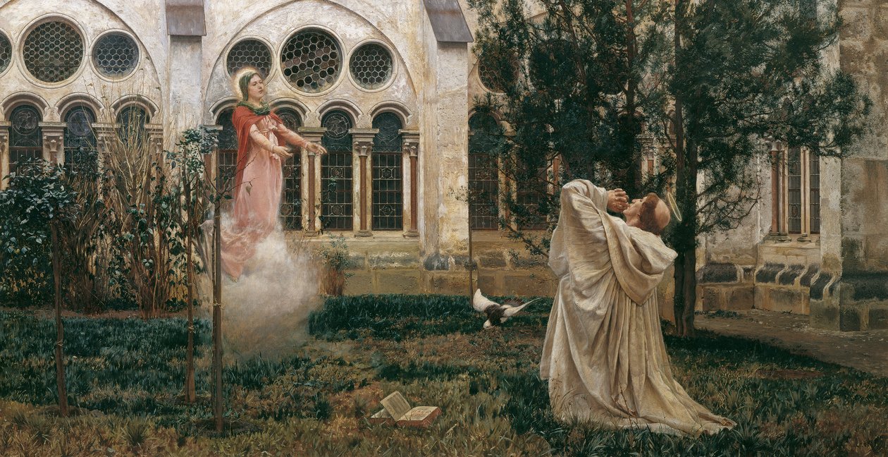 Vision av Saint Bernard av Wilhelm Bernatzik