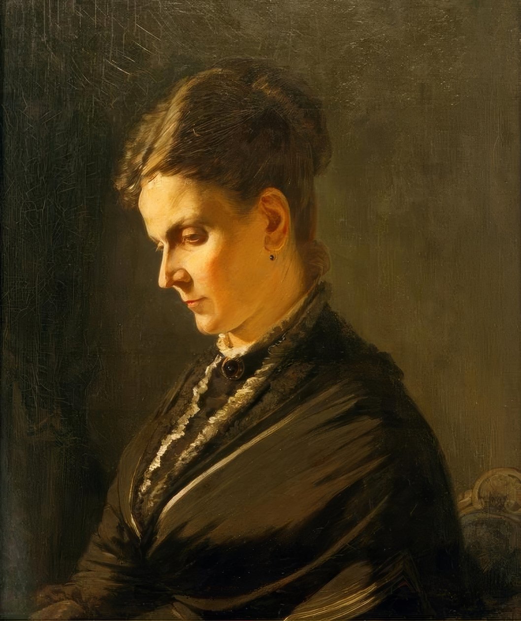 Porträtt av Johanna Keßler av Wilhelm Busch