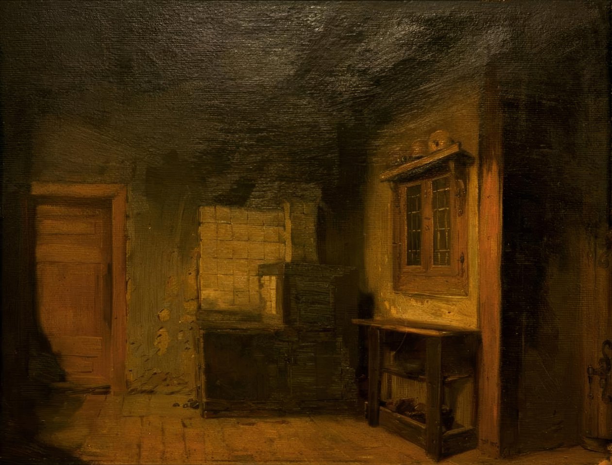 Kök i prästgården i Wiedensahl av Wilhelm Busch